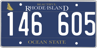 RI license plate 146605