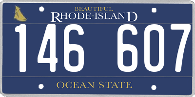 RI license plate 146607
