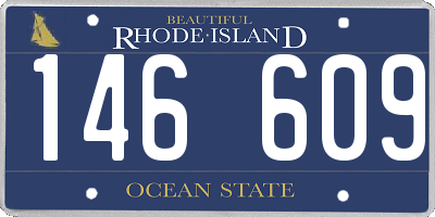 RI license plate 146609