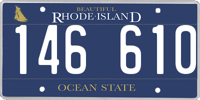 RI license plate 146610