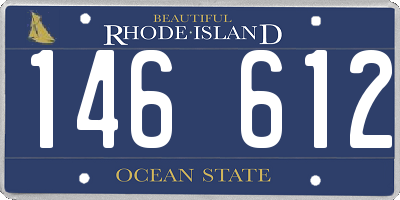RI license plate 146612