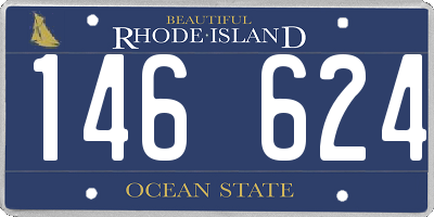 RI license plate 146624
