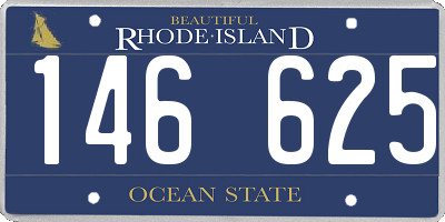 RI license plate 146625
