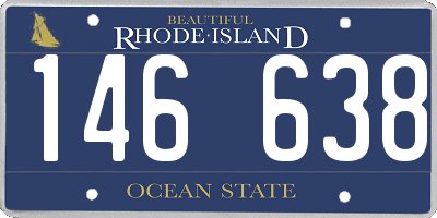 RI license plate 146638