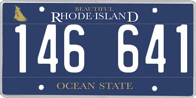 RI license plate 146641