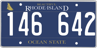 RI license plate 146642