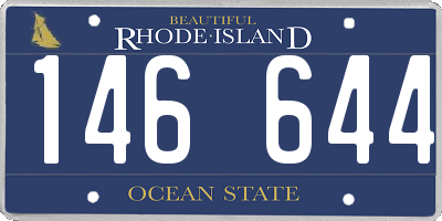 RI license plate 146644