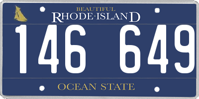 RI license plate 146649
