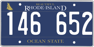 RI license plate 146652