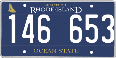 RI license plate 146653