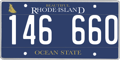 RI license plate 146660