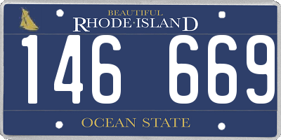 RI license plate 146669