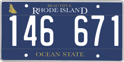 RI license plate 146671