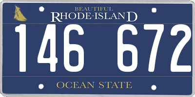 RI license plate 146672