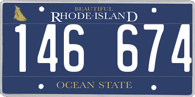 RI license plate 146674