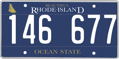 RI license plate 146677