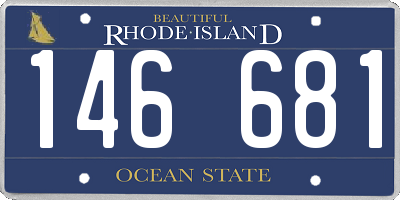 RI license plate 146681