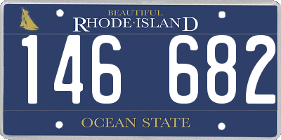 RI license plate 146682