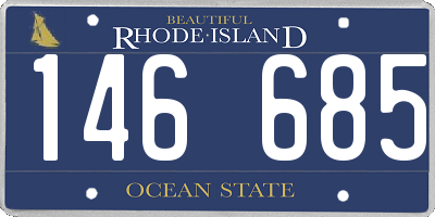 RI license plate 146685