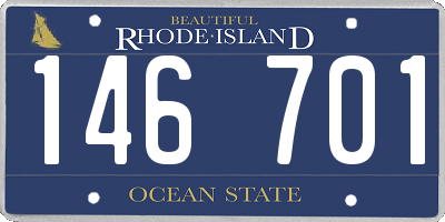 RI license plate 146701