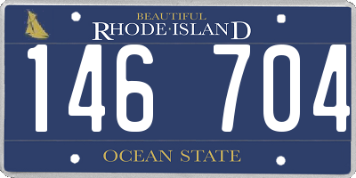 RI license plate 146704