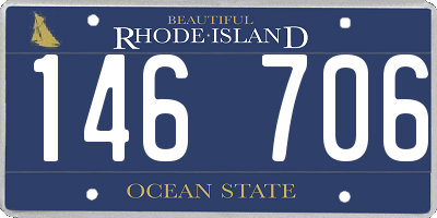 RI license plate 146706