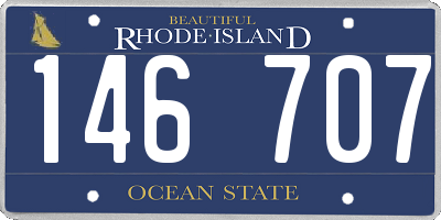 RI license plate 146707