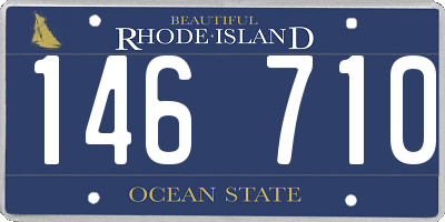 RI license plate 146710