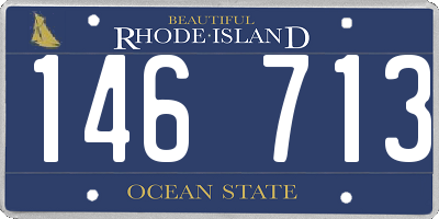 RI license plate 146713