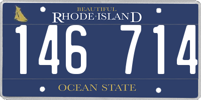 RI license plate 146714