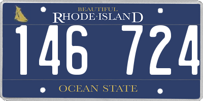 RI license plate 146724