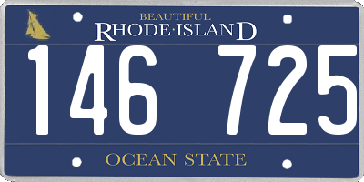 RI license plate 146725