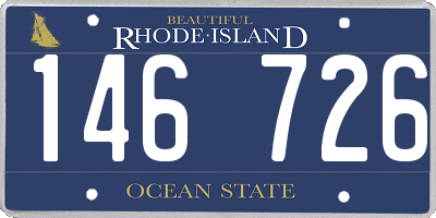 RI license plate 146726