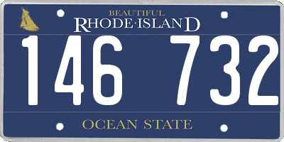 RI license plate 146732