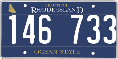 RI license plate 146733