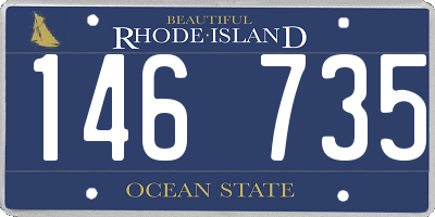 RI license plate 146735