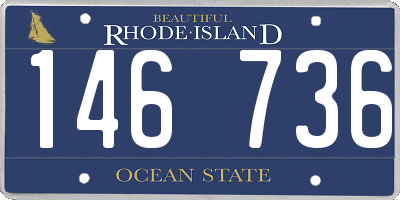 RI license plate 146736