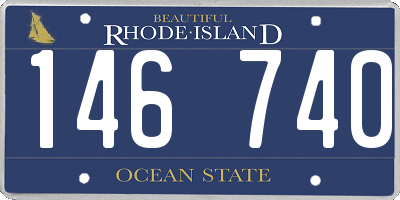 RI license plate 146740