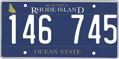 RI license plate 146745