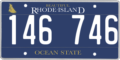 RI license plate 146746