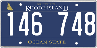 RI license plate 146748
