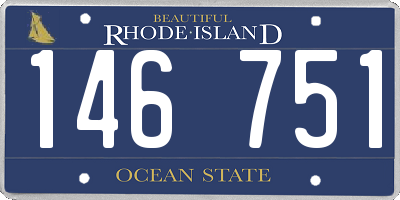 RI license plate 146751