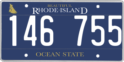 RI license plate 146755