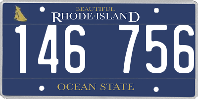 RI license plate 146756