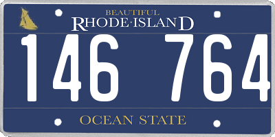 RI license plate 146764