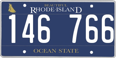 RI license plate 146766
