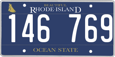 RI license plate 146769