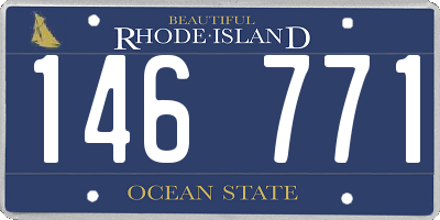 RI license plate 146771