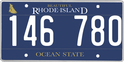 RI license plate 146780