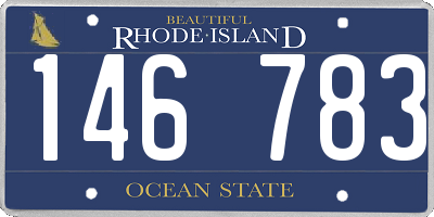 RI license plate 146783